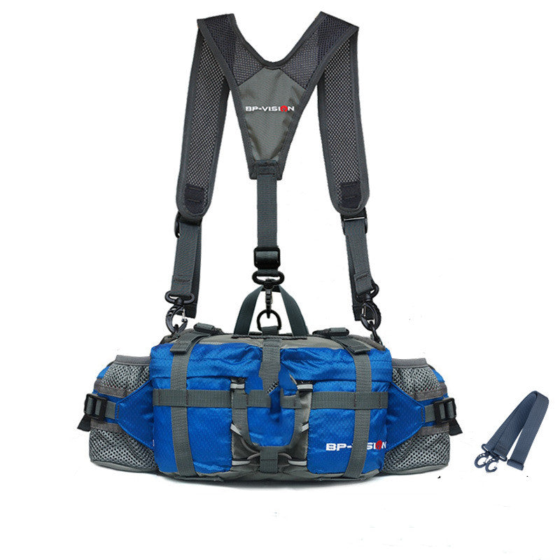 Waterproof Waist Bag for Climbing, Bouldering, Mounteneering and Trekking Sky Blue
