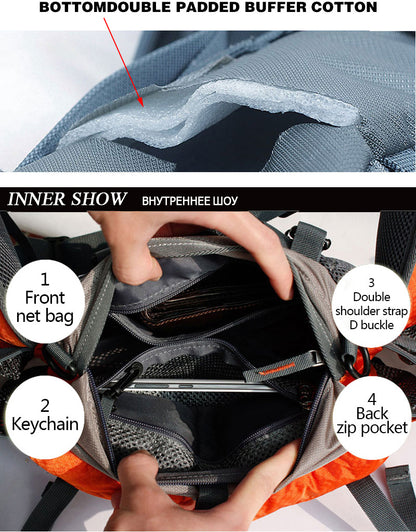 Waterproof Waist Bag for Climbing, Bouldering, Mounteneering and Trekking