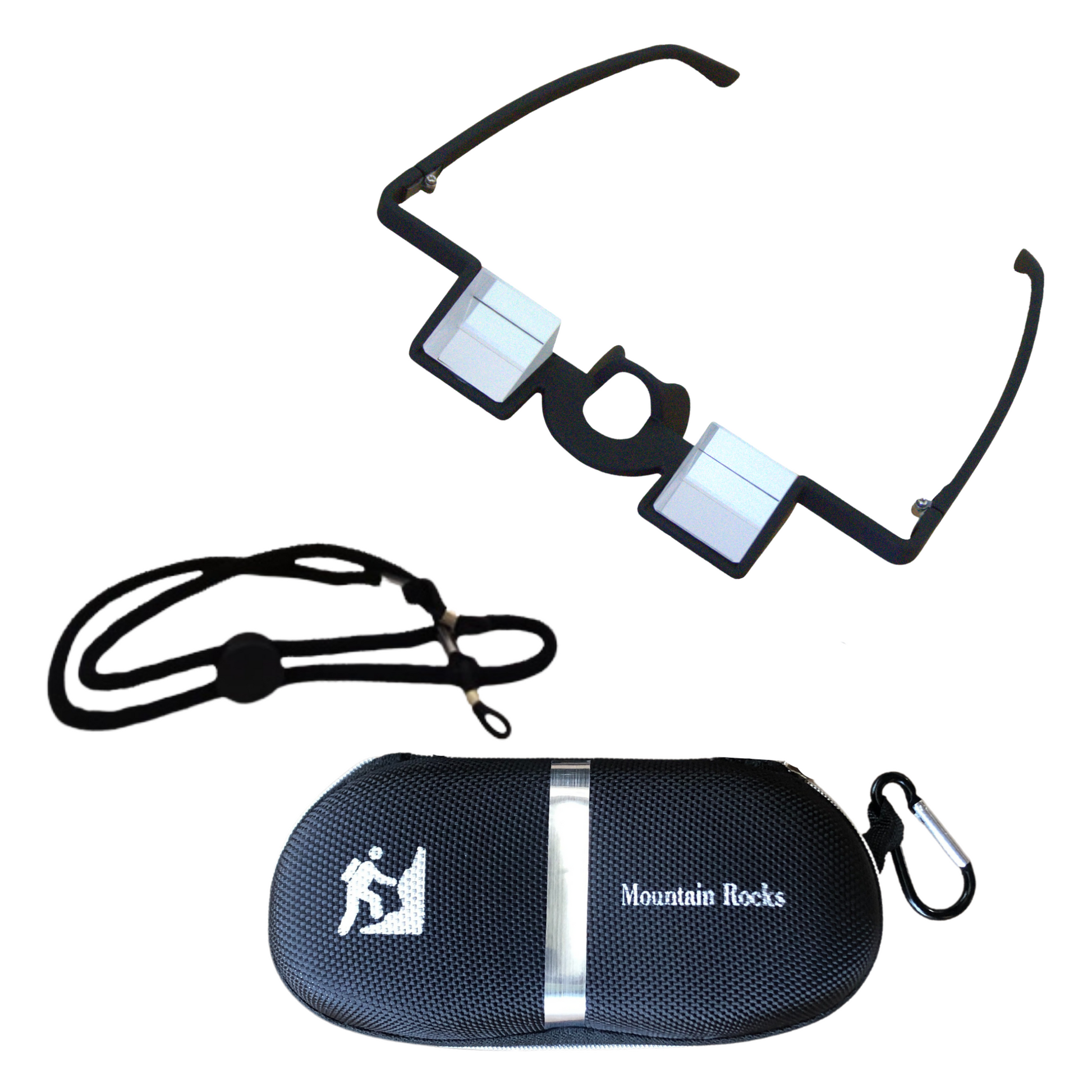 MOUNTAIN ROCKS Climbing Accessories Black Light Weight High Transparent BK7 Prism Belay Glasses | Mountain Rocks