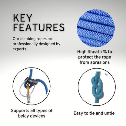 Mountain Rocks Dynamic Climbing Rope