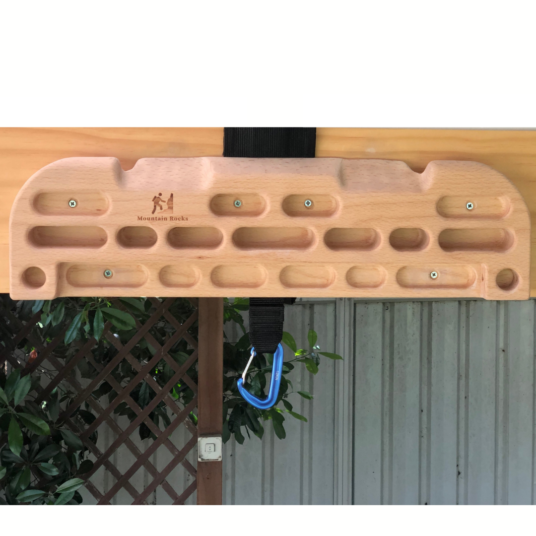 MOUNTAIN ROCKS climbing training equipment Climbing Hangboard Wildwood 2001 with Back Strap