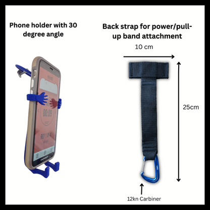 MOUNTAIN ROCKS climbing training equipment Climbing Hangboard Wildwood 2001 with Back Strap