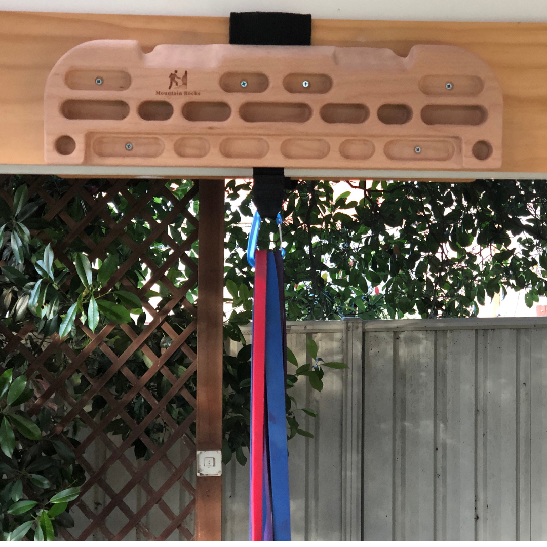 MOUNTAIN ROCKS climbing training equipment Climbing Hangboard Wildwood 2001 with Back Strap