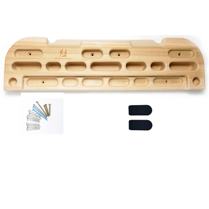 MOUNTAIN ROCKS Mountain Rocks Hangboard Wildwood 2001 - Premium Wooden Climbing Training Board with Multi-Grip Options for Finger Strength and Home Workouts